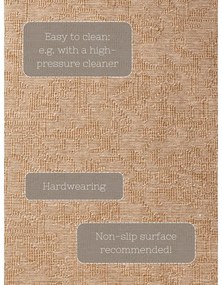 Bézs-elefántcsont színű kültéri-beltéri futószőnyeg 80x250 cm Duet Kona – NORTHRUGS