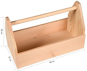 Kesper 69576 Szerszámos láda fenyő 42 x 21 x 26 cm