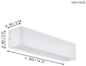 Eglo 98423 - LED Fali lámpa SANIA LED/12W/230V