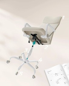 SONGMICS irodai szék, ergonomikus szék cappuccino bézs színben