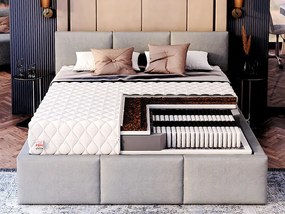 Jaamatrac FRASIO kemény kétoldalas táskarugós matrac kókusszal 90x200