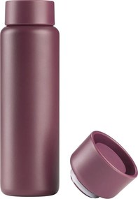 Borvörös rozsdamentes acél termobögre 650 ml Singles – Zone