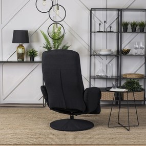 Modern Fotel Fekete Szövet Kárpittal. TONY