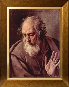 Szent József Szakrális Kép Arany Vászon Díszkeret 30X40