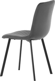 Szürke bársony étkezőszék, DCL-973 GREY4
