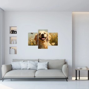 Kép - Boldog kutyus (90x60 cm)