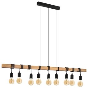 Eglo 44099 - TOWNSHEND kábeles csillár 9xE27/60W/230V