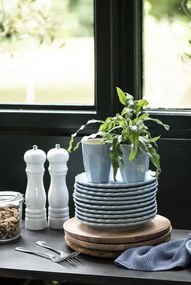 IB Laursen WHITE fehér fa só- és borsdaráló készlet 2 db