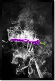 Poszterek keretben 40x60 Lila paprika