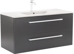 Vario Clam 100 alsó szekrény mosdóval antracit-antracit