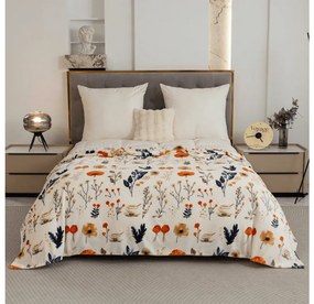 Mikroplüss pléd PAPAVA, krémszínű Méret: 200 x 220 cm