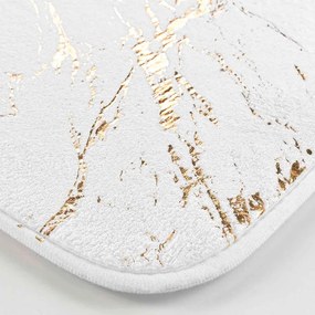 Fehér-aranyszínű fürdőszobai kilépő 45x45 cm Aquamarbre – douceur d'intérieur