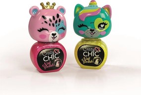 Crazy Chic Lovely Bears csillámos körömlakk szett Clementoni