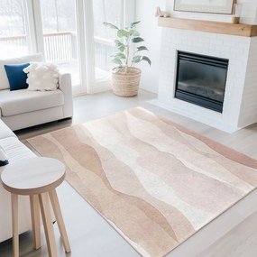 Krémszínű mosható futószőnyeg 80x200 cm Komodo Beach – Mila Home