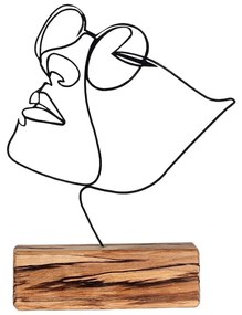 Fém szobor Girl – Mioli Decor