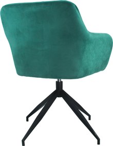 Forgószék, zöld /fekete, VELEZA NEW