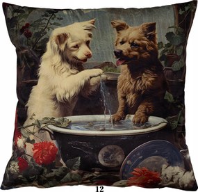 Dekorációs Párnahuzat Velúr 40x40 Jancsi Kutya