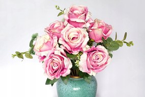 Rózsacsokor Rózsa művirág Rózsaszín nád Virág ág Nagy