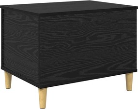 vidaXL Éjjeliszekrény Fekete tölgy 60 x 44,5 x 45 cm Faanyag