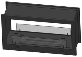 InFire - Beépített BIO kandalló 90x50 cm 3kW bifaciális