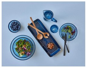 Kerámia szervírozó tálca 14x38 cm Gastro Dark Blue/Black – Bitz