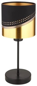 Globo 54046T - Asztali lámpa OR 1xE27/40W/230V átm. 16 cm fekete/arany