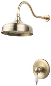F-Design Lacrima, rejtett zuhanygarnitúra, retro bronz, FD1-LRA-7PASET2-66