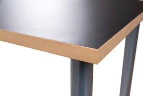 Fekete íróasztal Láb magassága: 71 cm