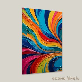 Színes ecsetvonások 3 – Prémium vászonkép érzelemmel 40x60cm
