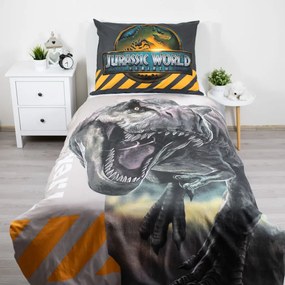 Jurassic World T-Rex ágyneműhuzat 140×200cm, 70×90 cm