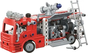 Tűzoltóautó Mechanics 2 az 1-ben építőjáték Clementoni