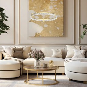 LED Csillár zsinóron ELEGANCE LED/36W/230V átm. 60 cm arany