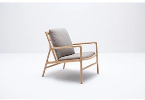 Szürke-natúr színű fotel Dedo – Gazzda