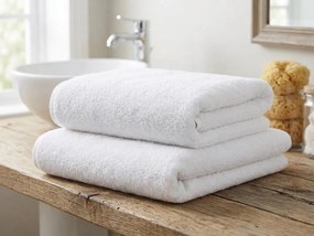 Fürdőlepedő MONEA 70x140 cm fehér, 100% pamut