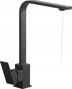 Fekete Konyhai Mosdó Csaptelep Forgatható Kifolyócső Csaptelep Mosogatóhoz