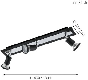 Eglo 94965 - LED Spotlámpa SARRIA 3xGU10-LED/5W/230V