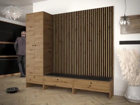 Előszoba Esmaldos VI (artisan tölgy + fekete) . 1104728