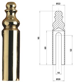 Otlav pánttakaró 3D 20 réz diszes lakkozott