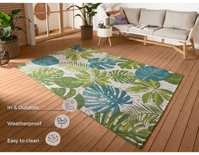 Zöld-türkiz kültéri szőnyeg 160x235 cm Flair – Hanse Home