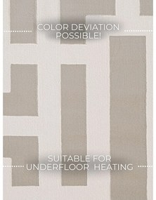 Szürke-krémszínű szőnyeg 200x280 cm Perles Onyx – Elle Decoration