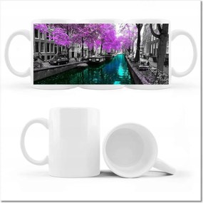 Fotó bögre Folyó Amszterdamban Hollandia