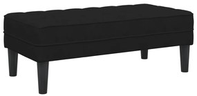 Pad Fekete 113x57x39 cm Velúr