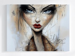 Poszter Modern Portré Nő Vázlat Modern Art 80x60