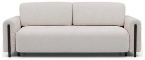 Bézs-krémszínű buklé kinyitható-tárolóhelyes kanapé 244 cm Arcadova – ELTAP