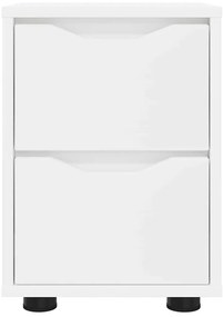 vidaXL Éjjeliszekrények fiókkal 2 pcs Fehér 30,5 x 30 x 43 cm Faanyag