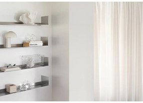 Matt ezüstszínű acél fali polc 80,5 cm Float – Mette Ditmer Denmark