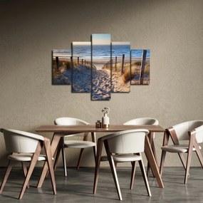 Kép - Út az északi-tengeri strandra, Hollandia (150x105 cm)