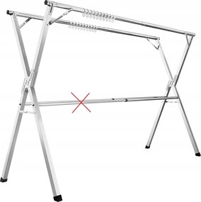 Erkélyszárító, szennyestartó, kerti, szabadonálló, vízszintes Songmics