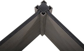 Emelt virágágyás G21 Crop 183 x 68 x 80, WPC, Eben, 80 cm