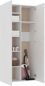 Fehér forgácslap tárolószekrény 80 x 35,5 x 180 cm